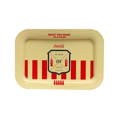 コカ・コーラ ティントレー 高26 幅38 奥2cm PT-TR02 　Coca-Cola Tin Tray